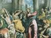 Об изгнании христом торговцев и менял из храма Рембрандт изгнание торговцев из храма
