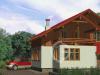 Krásné projekty podkrovních domů s garáží Projekty dřevěných domů s garáží a podkrovím