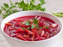 Postní polévka z červené řepy - klasický fotorecept na vaření doma krok za krokem Postní polévka z červené řepy