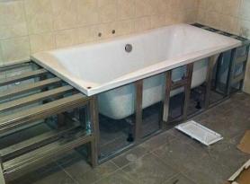 Экран под ванну (45 фото): основные варианты Как можно сделать экран для ванны